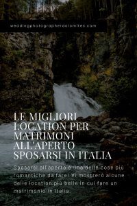 Le Migliori Location Per Matrimoni All'Aperto - Sposarsi In Italia - Cascate di Riva Campo Tures Italia Alto Adige