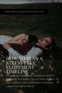 How To Plan A Stress Free Elopement Timeline 