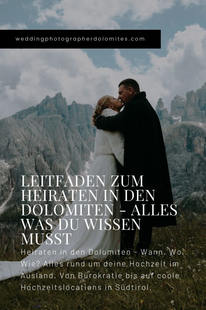 Leitfaden Zum Heiraten In Den Dolomiten - Alles Was Du Wissen Musst