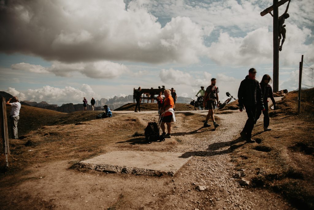 Seceda Tourists