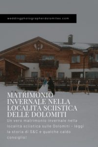 Matrimonio Invernale Nella Località Sciistica Delle Dolomiti